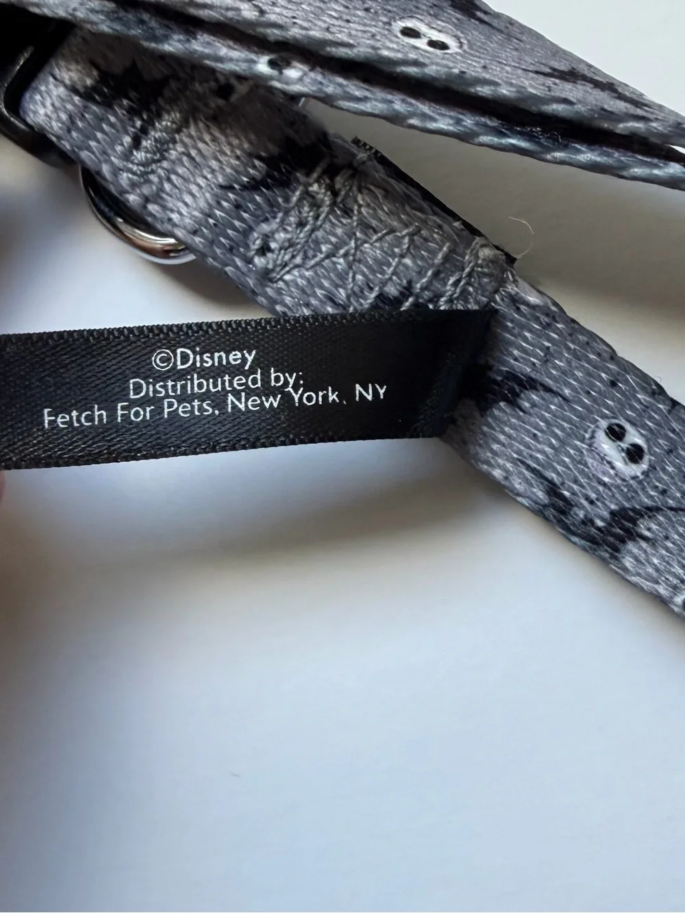 Disney The Nightmare Before Christmas Black and Gray Small Dog Collar - Small